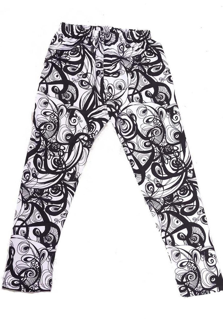 Buttery Soft Elegant Abstract Swirly Kids Leggings