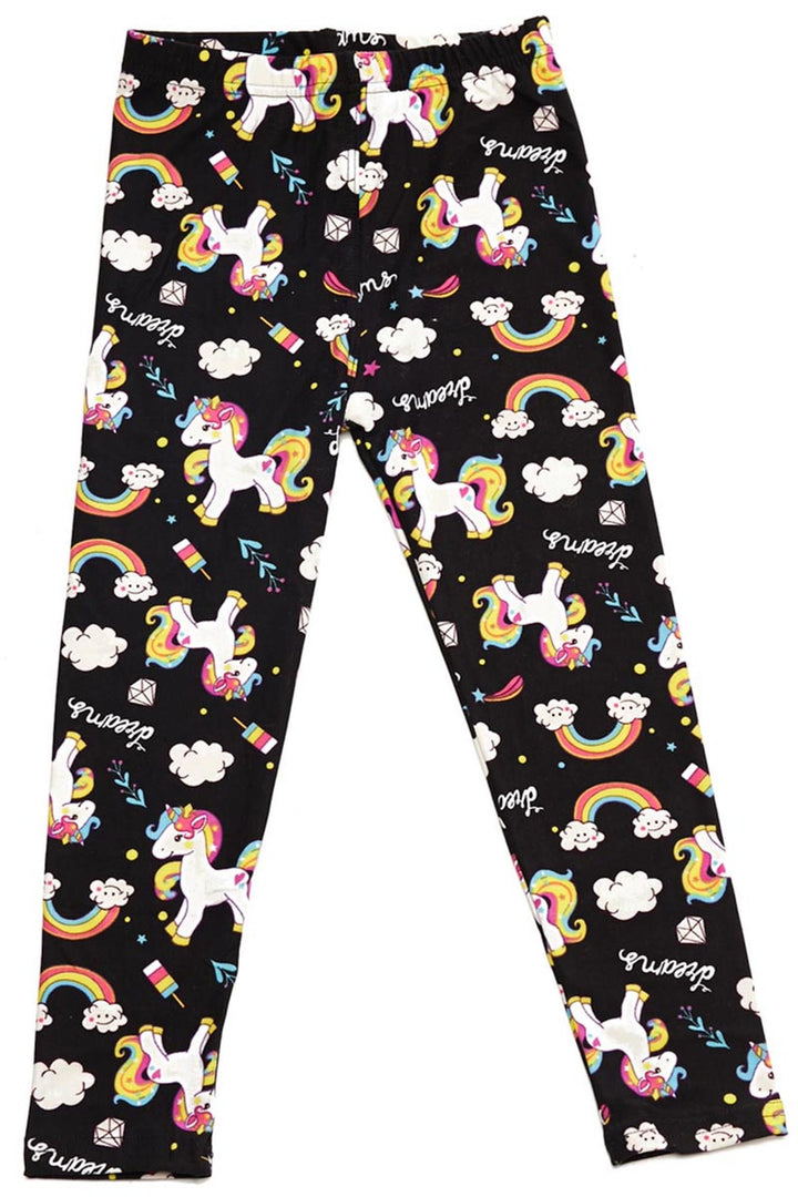 Buttery Soft Rainbow Unicorn Kids Leggings