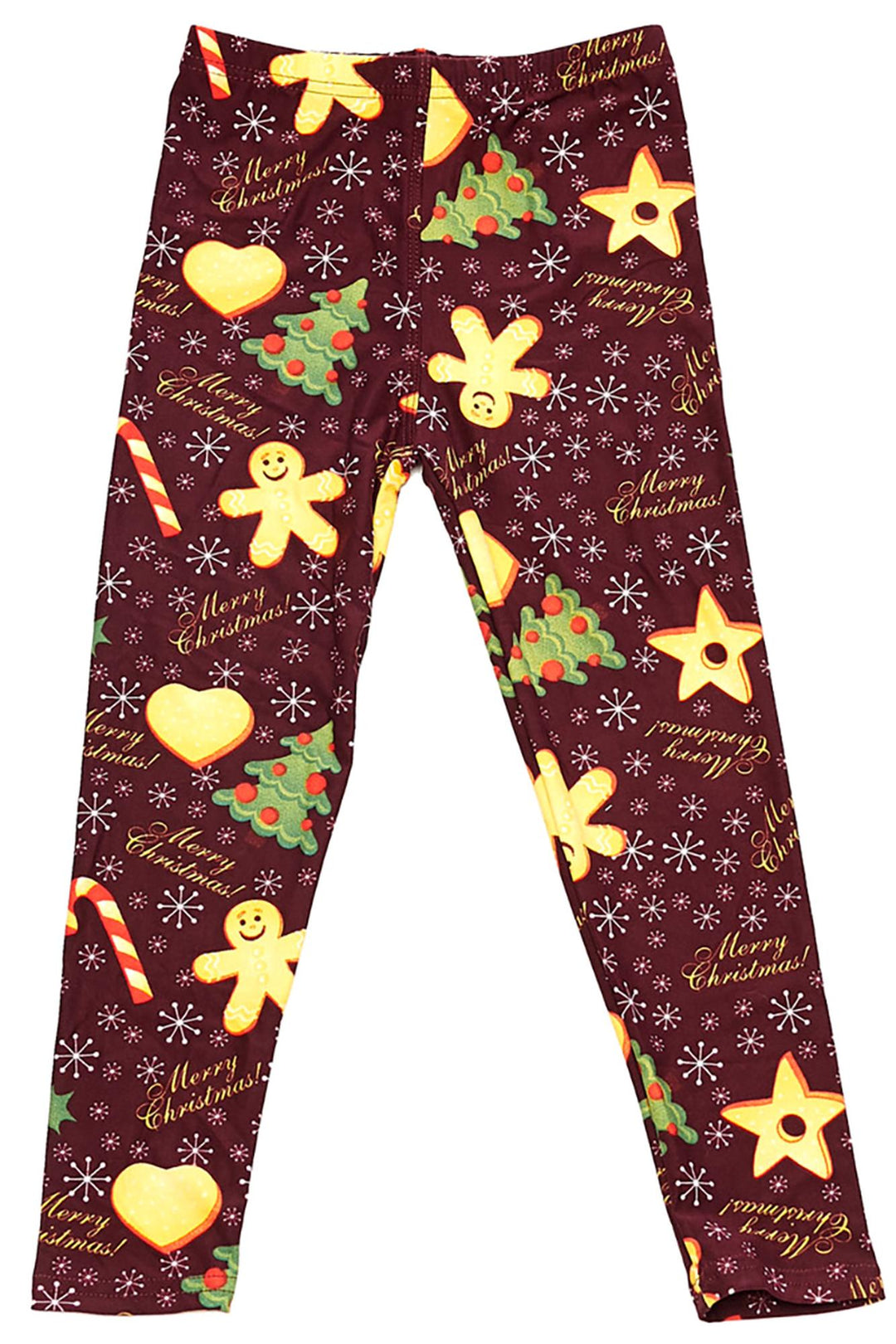 Buttery Soft Merry Christmas Holiday Cookies Kids Leggings