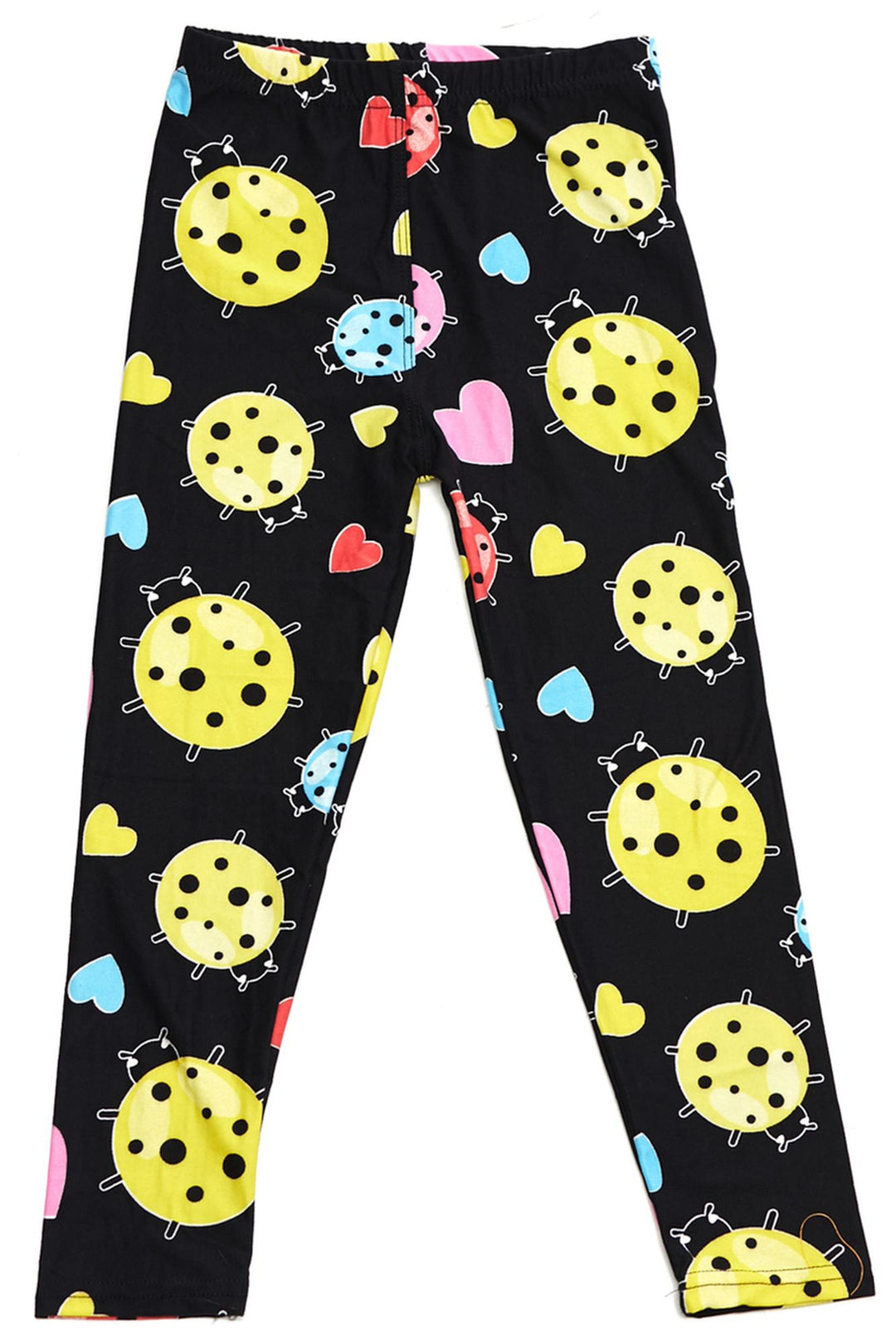 Buttery Soft Ladybugs and Hearts Kids Leggings