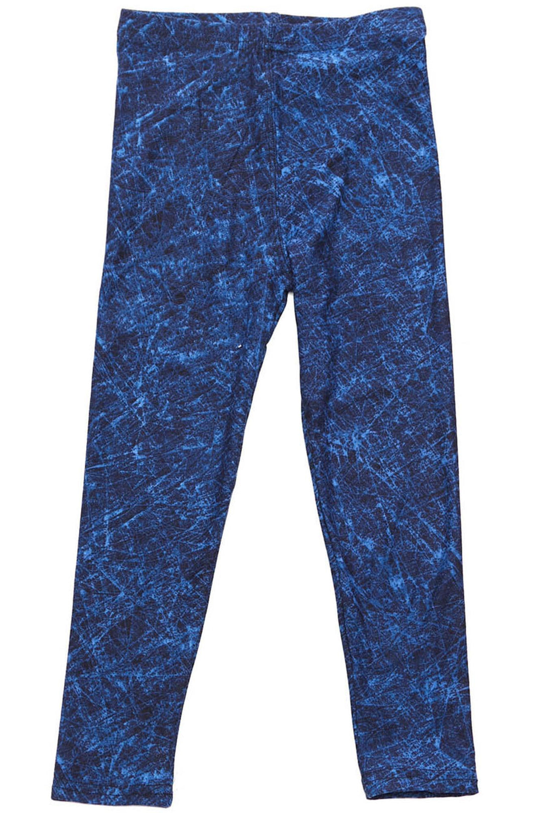 Buttery Soft Distressed Blue Kids Leggings