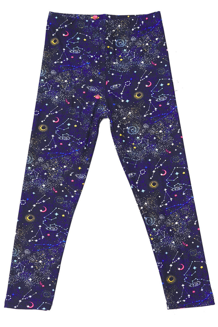 Buttery Soft Space Constellation Kids Leggings