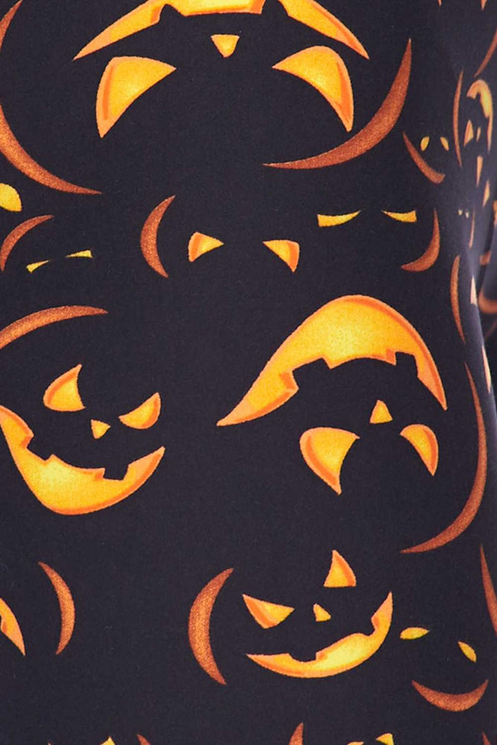 Buttery Soft Evil Halloween Pumpkins Kids Leggings