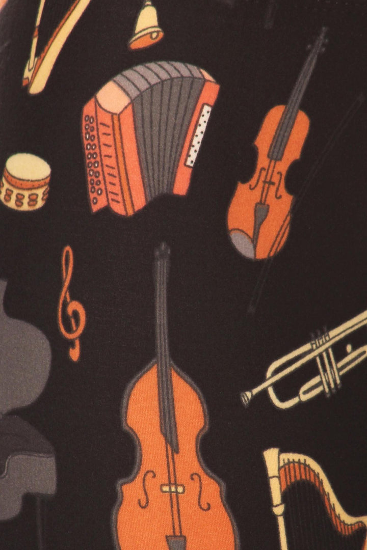 Buttery Soft Musical Instrument Kids Leggings