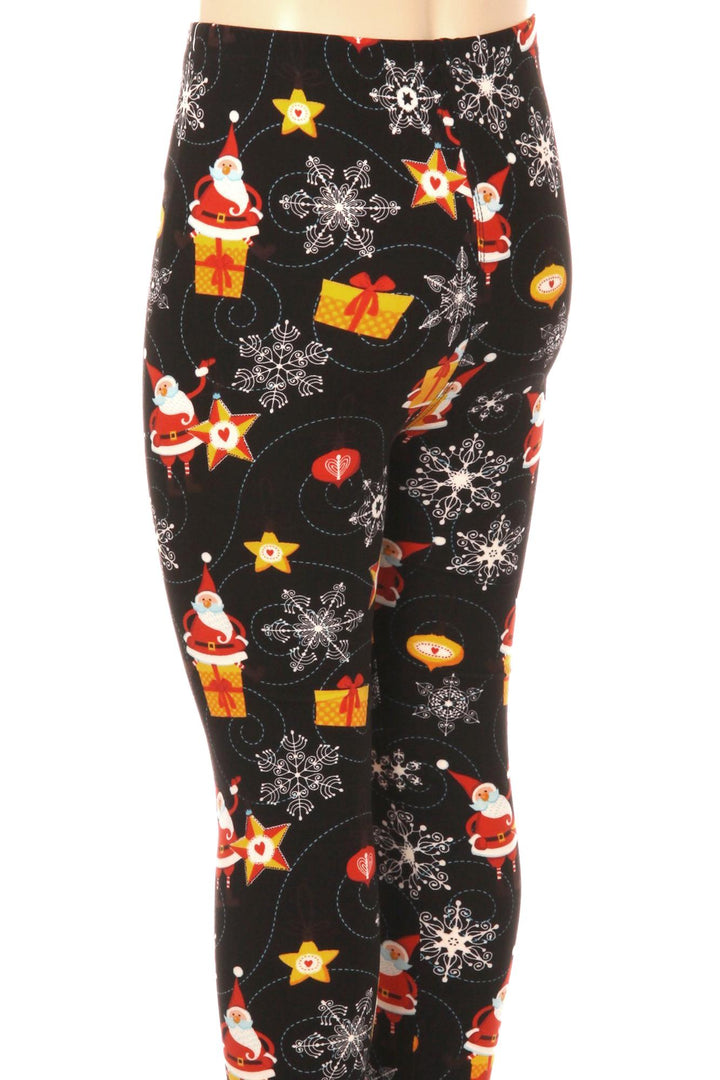 Buttery Soft Santa's Wonderland Christmas Kids Leggings