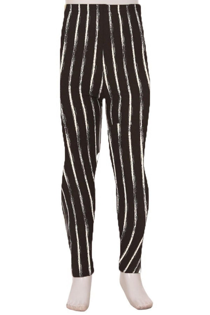 Buttery Soft Rustic Pinstripe Kids Leggings