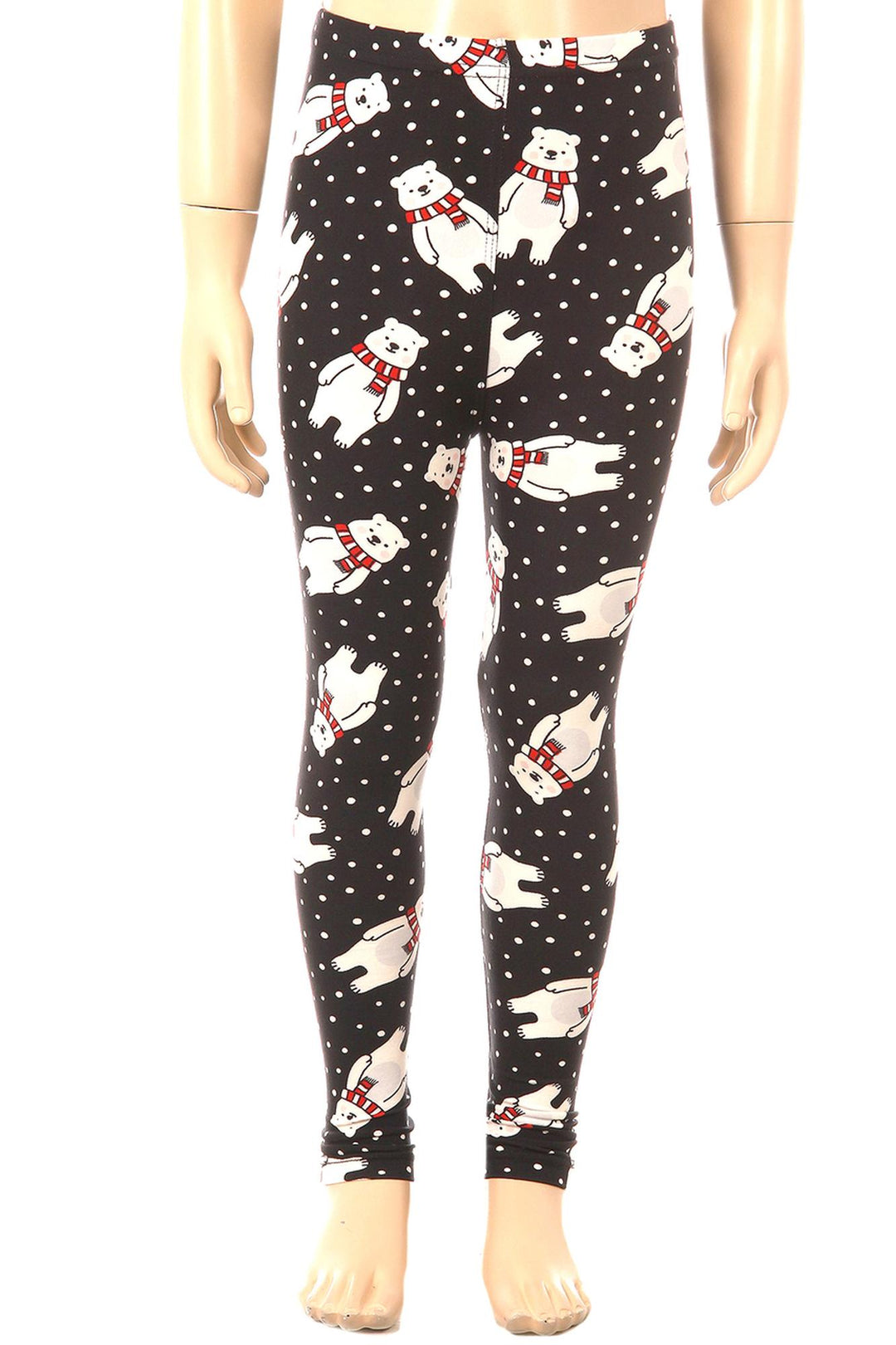 Buttery Soft Christmas Polar Bear Kids Leggings