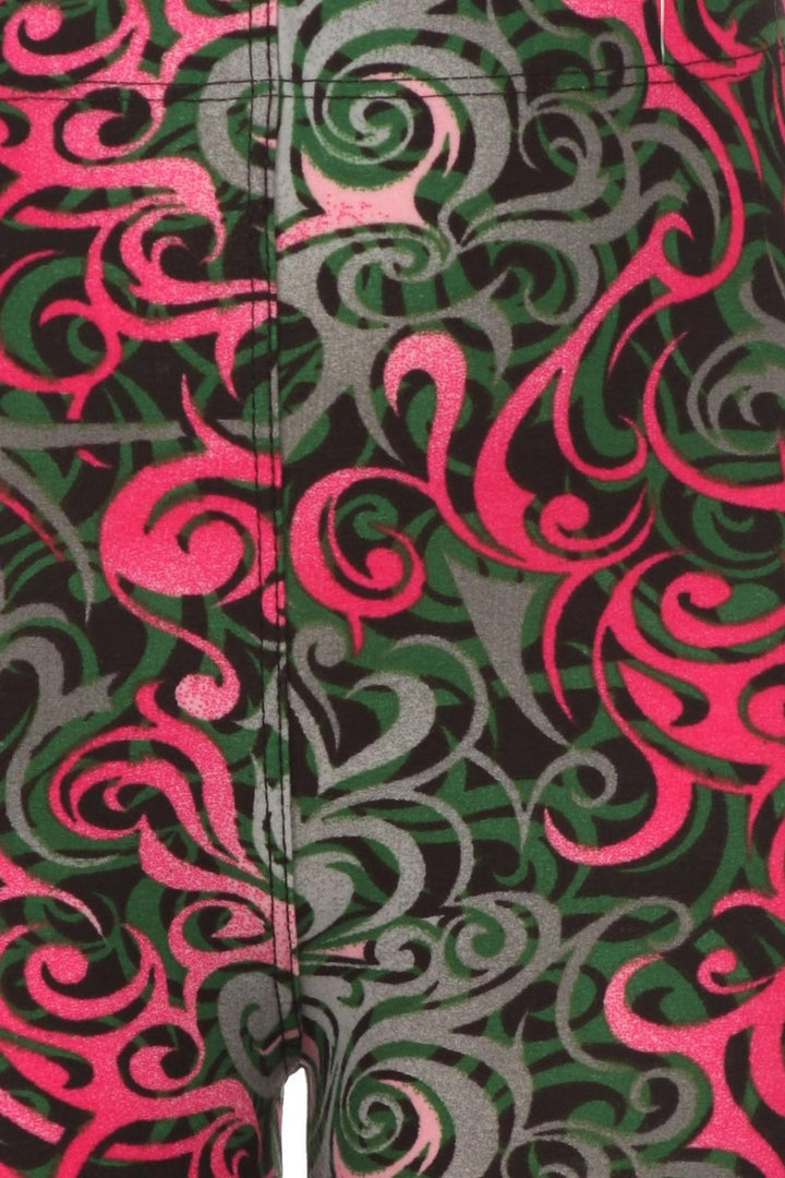 Buttery Soft Fuchsia Twisted Swirl Kids Leggings
