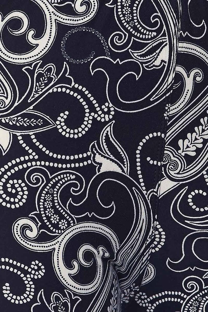 Buttery Soft Navy Paisley Kids Leggings