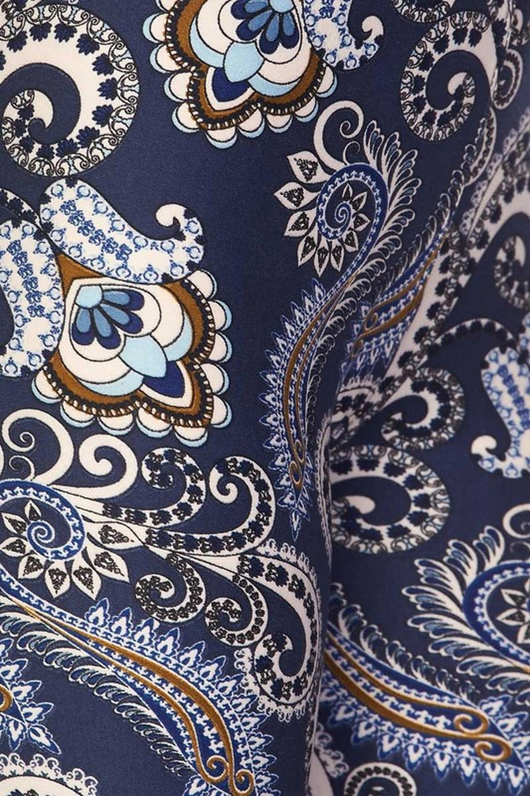 Buttery Soft Navy Paisley Kids Leggings