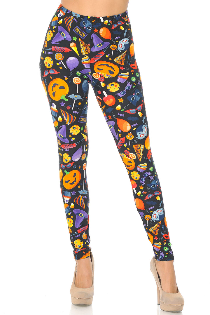 Buttery Soft Halloween Medley Kids Leggings