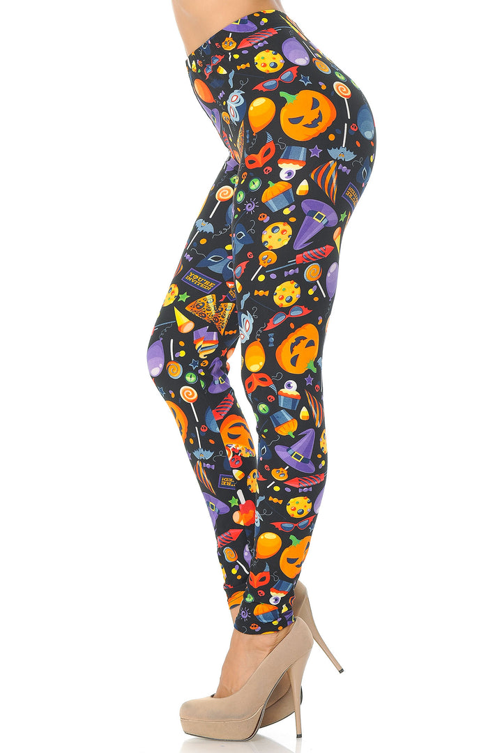 Buttery Soft Halloween Medley Kids Leggings