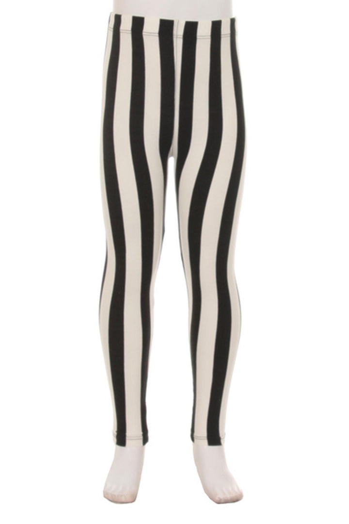 Buttery Soft Vertical Wide Stripe Kids Leggings