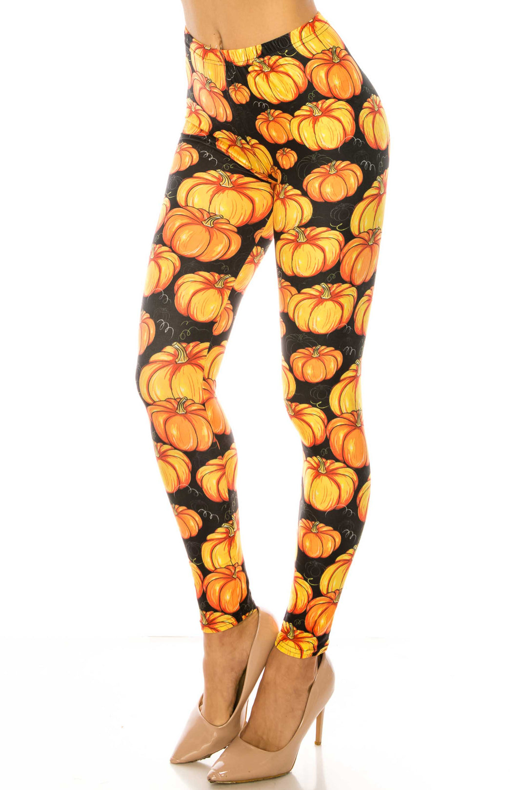 Creamy Soft Autumnal Pumpkins Kids Leggings - USA Fashion
