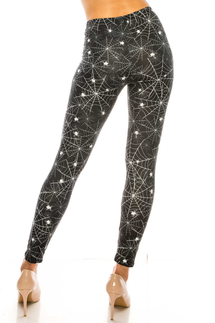 Creamy Soft Spiders and Spiderwebs Kids Leggings - USA Fashion