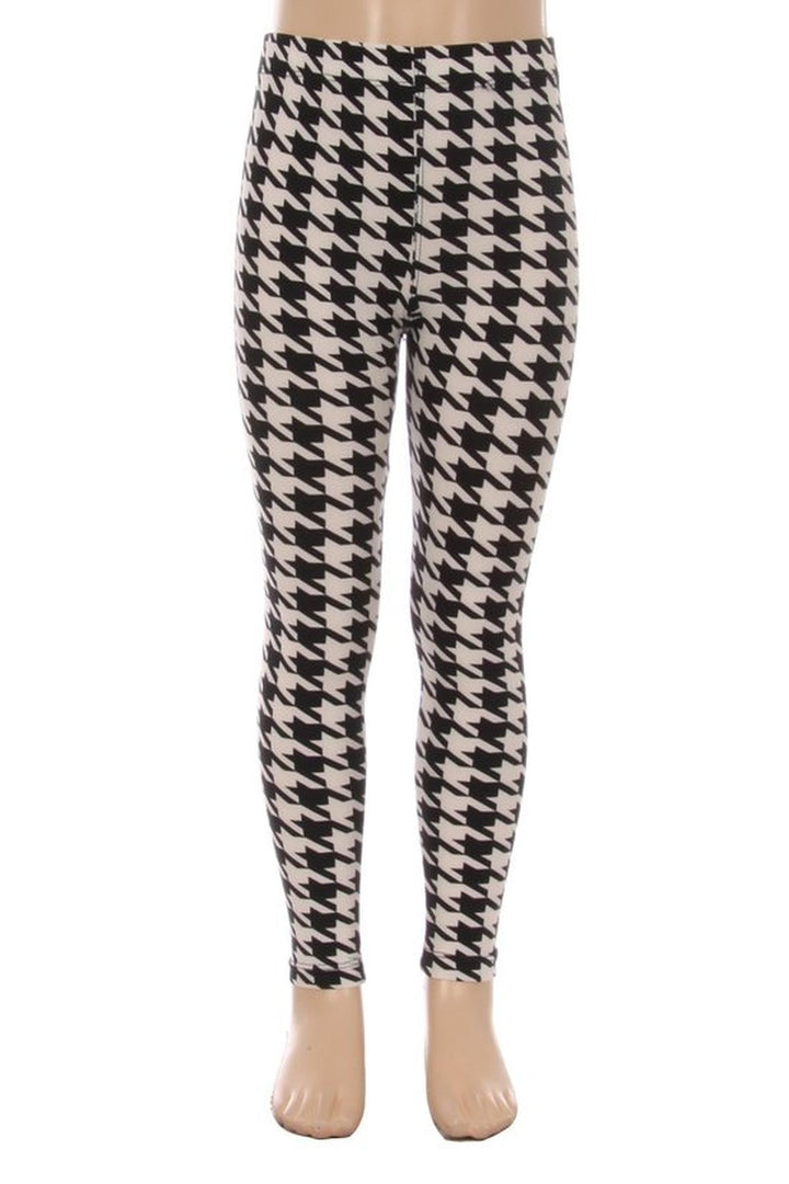 Buttery Soft Houndstooth Kids Leggings