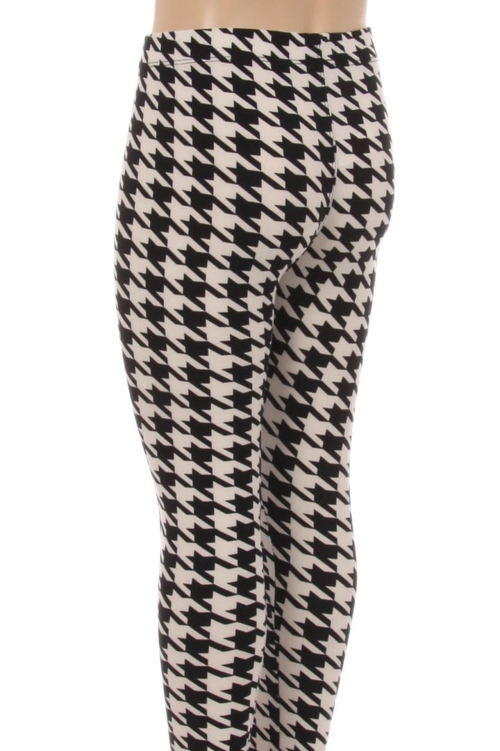 Buttery Soft Houndstooth Kids Leggings