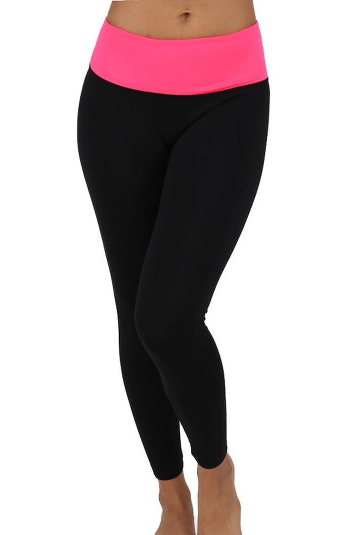 Contrast Basic Women's Workout Leggings