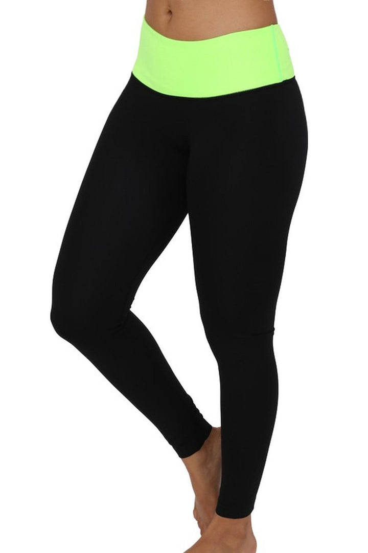 Contrast Basic Women's Workout Leggings