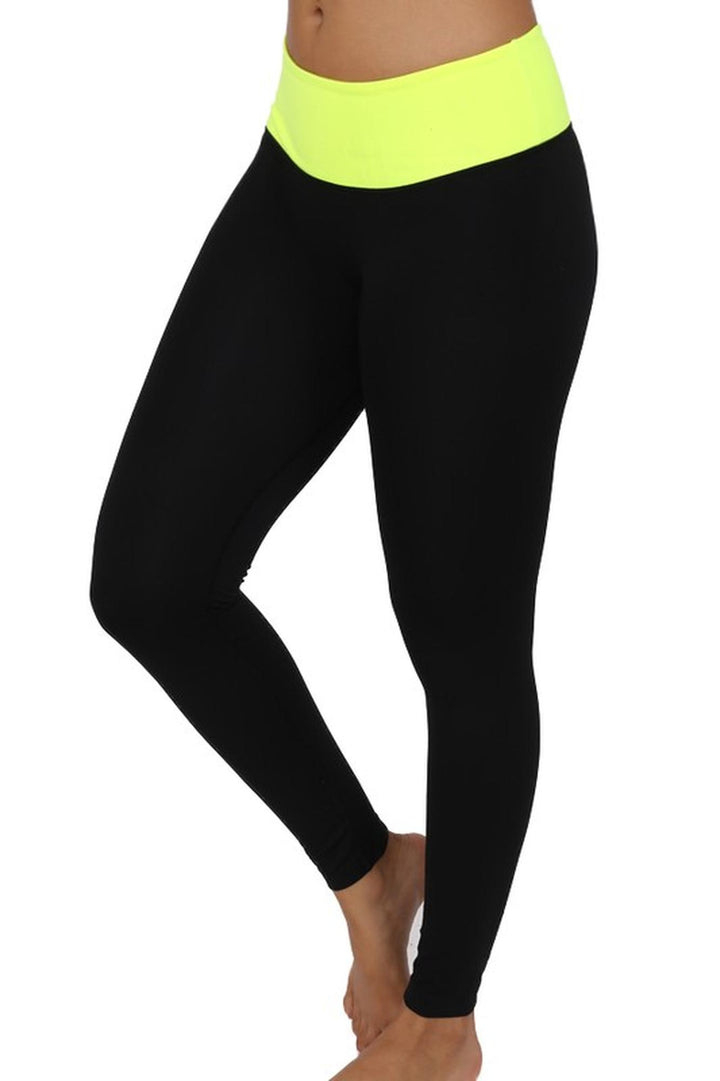 Contrast Basic Women's Workout Leggings