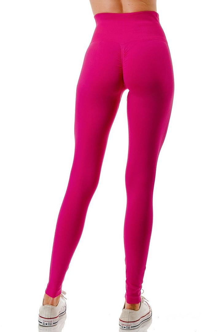Full Length Nylon Spandex Butt Lift Leggings