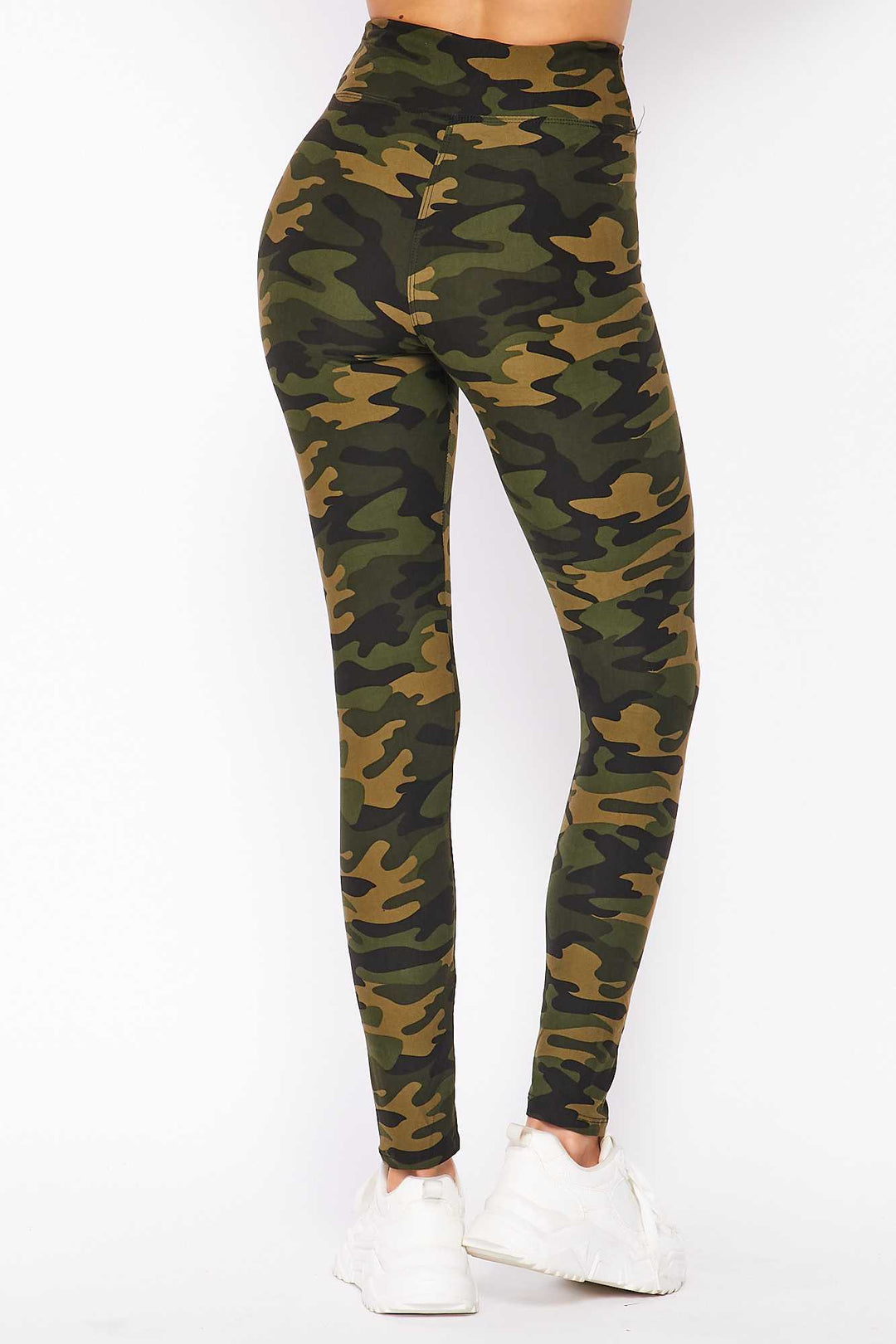 Buttery Smooth Olive Green Camouflage High Waist Leggings