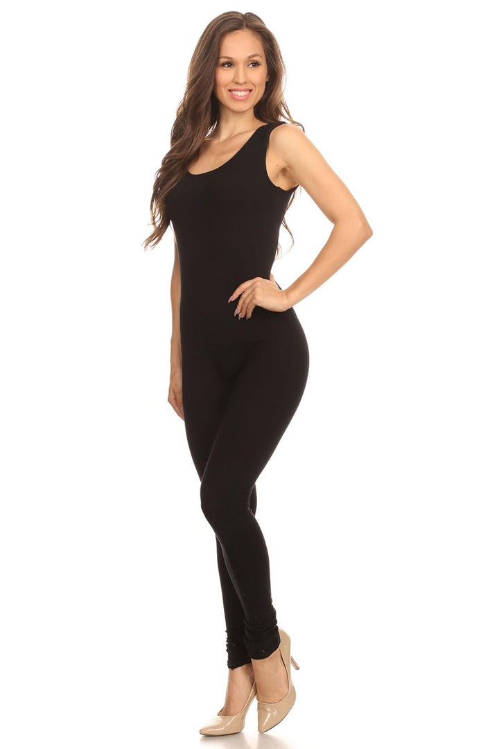 USA Cotton Basic Tank Plus Size Jumpsuit
