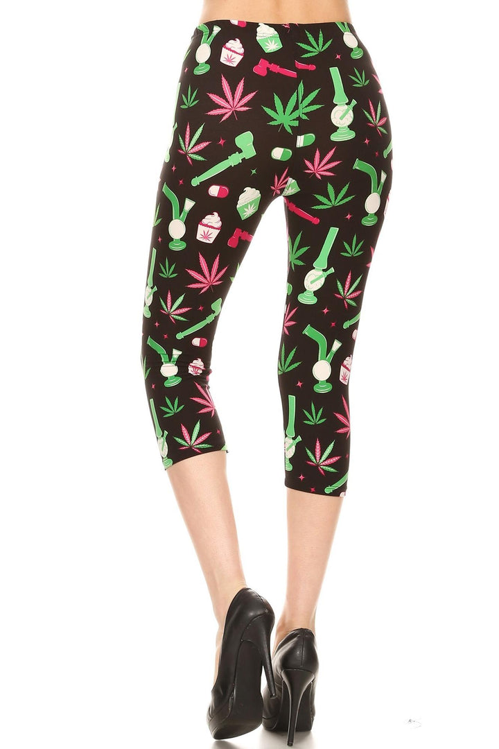 Buttery Smooth Marijuana Esprit Plus Size Capris