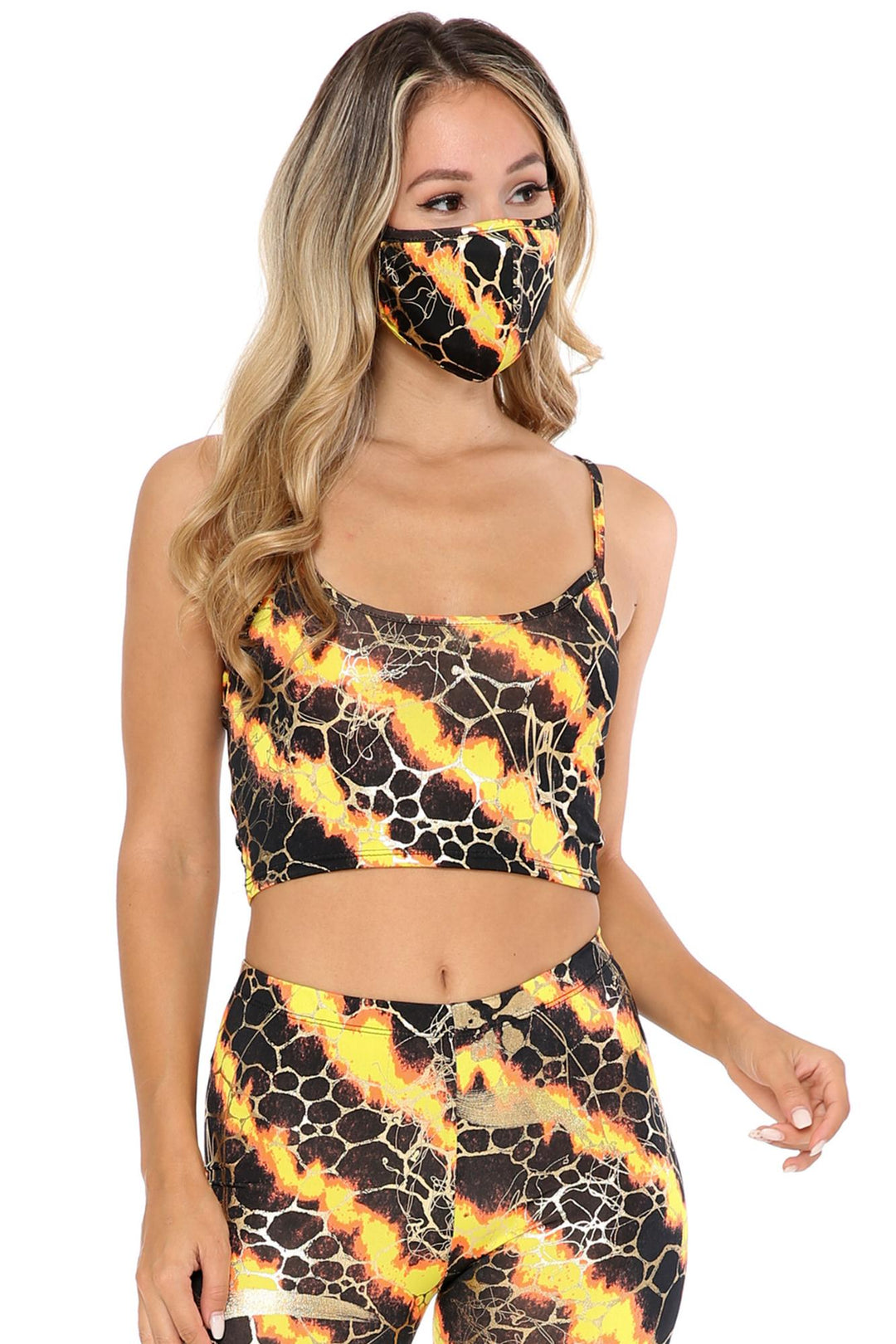 Colorcade Plus Size Spaghetti Strap Crop Top - Made in USA - LIMITED EDITION