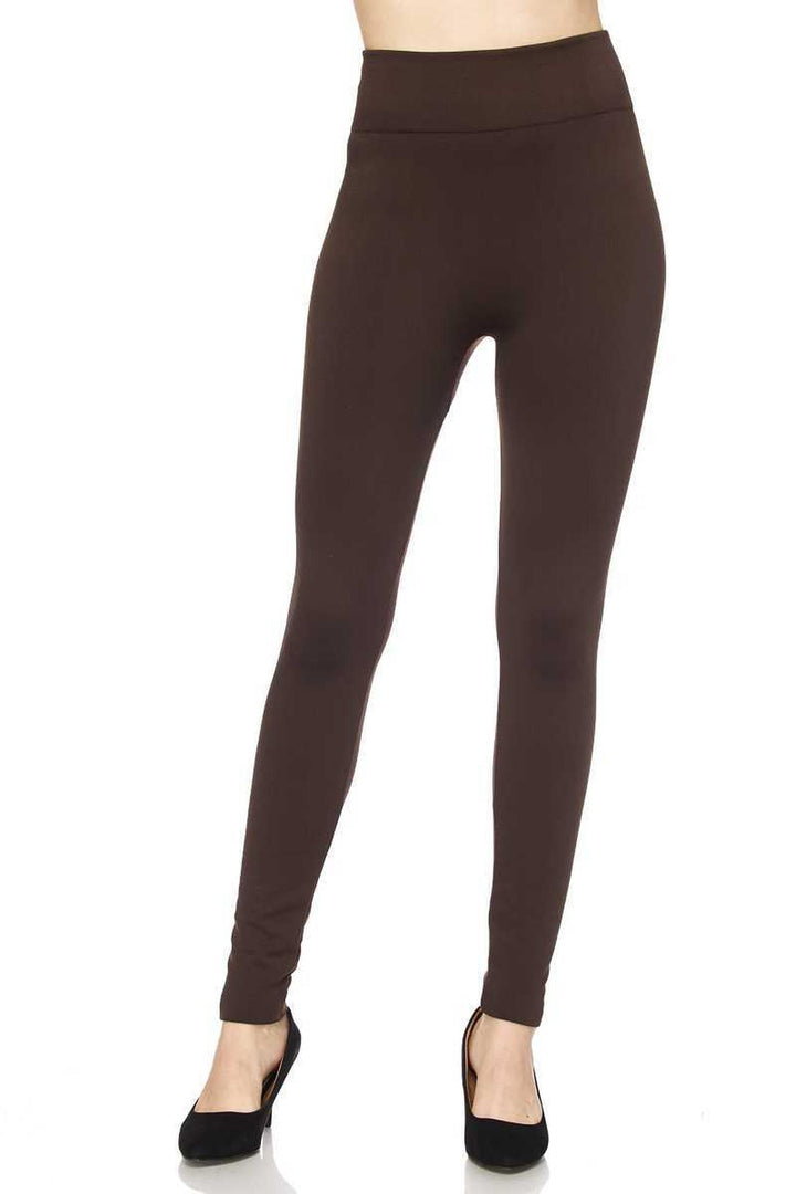 Fleece Lined Plus Size Leggings - New Mix