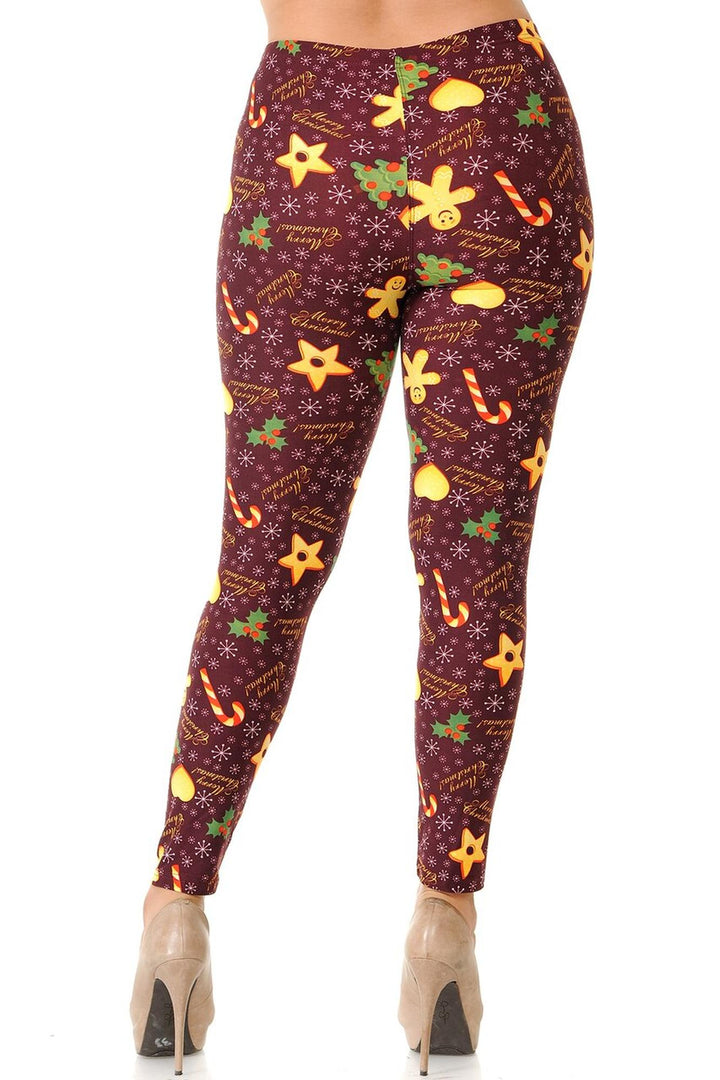 Buttery Smooth Merry Christmas Treats and Cookies Plus Size Leggings