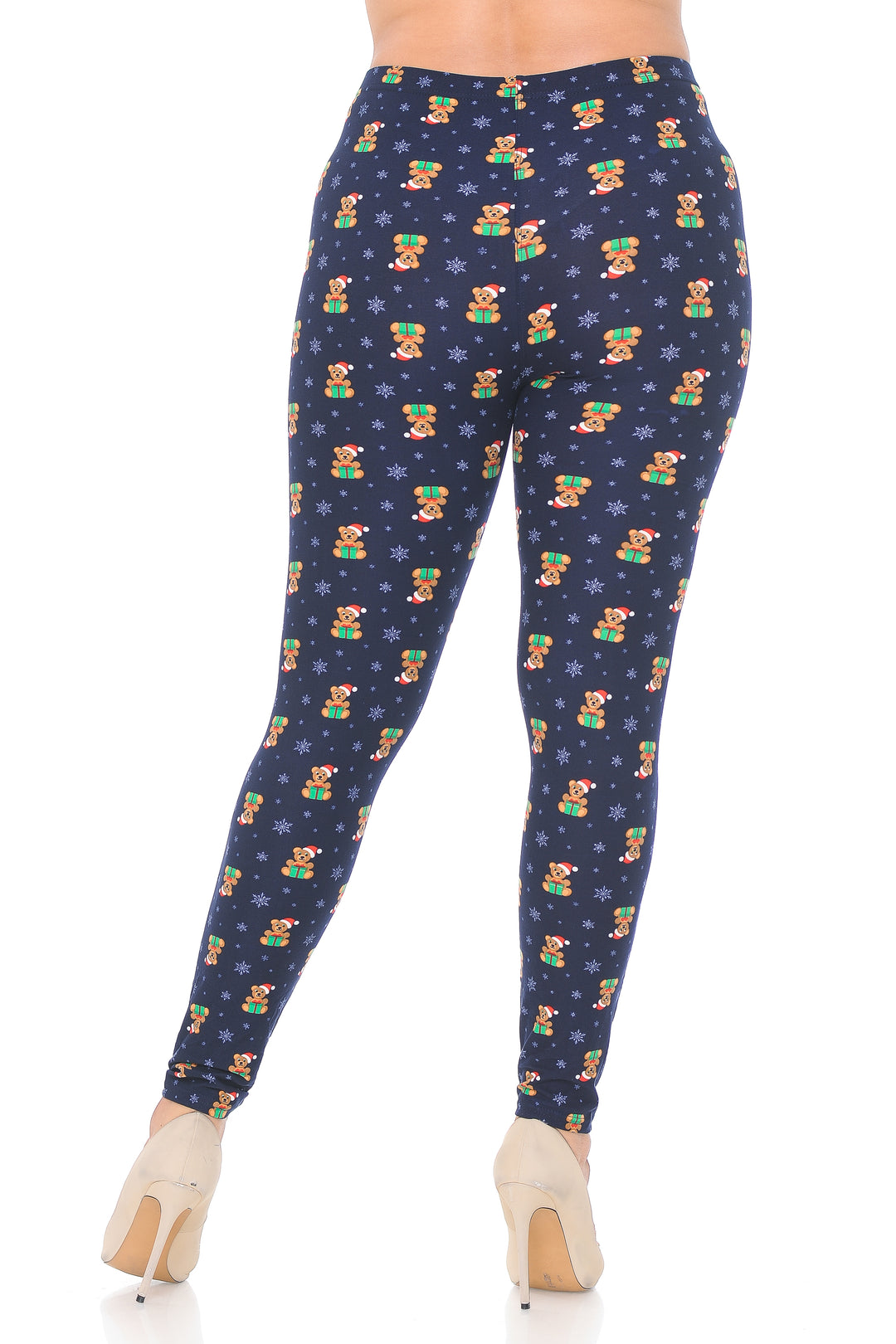 Buttery Smooth Christmas Teddy Bears Plus size Leggings