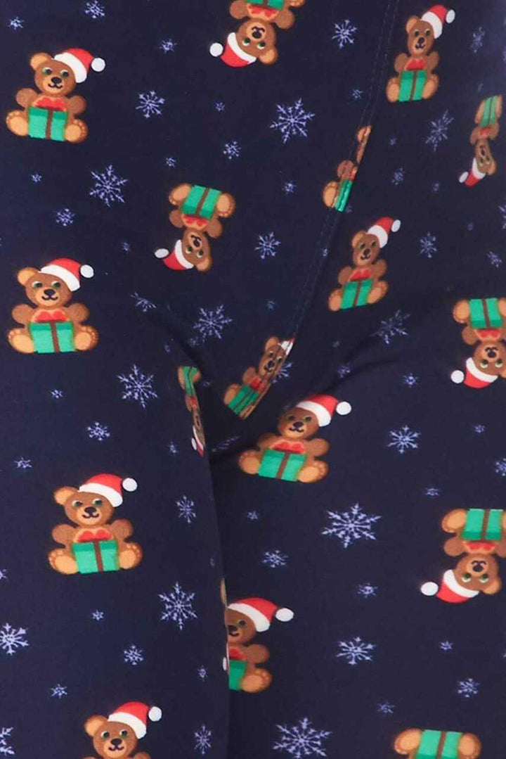 Buttery Smooth Christmas Teddy Bears Plus size Leggings