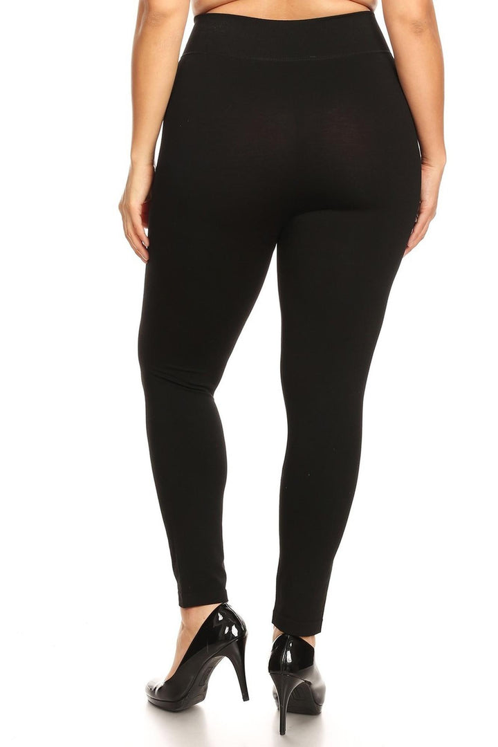 Premium Basic Plus Size High Waisted Leggings