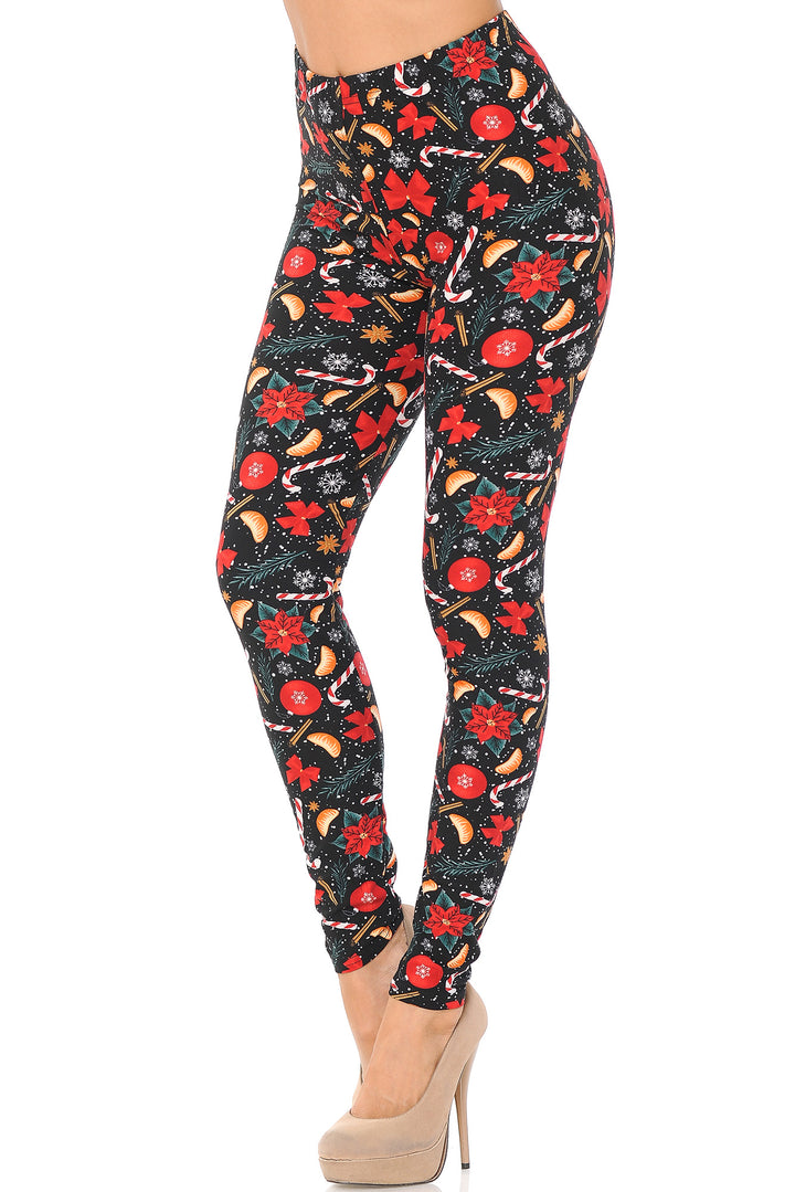 Buttery Soft Traditional Country Christmas Plus Size Leggings