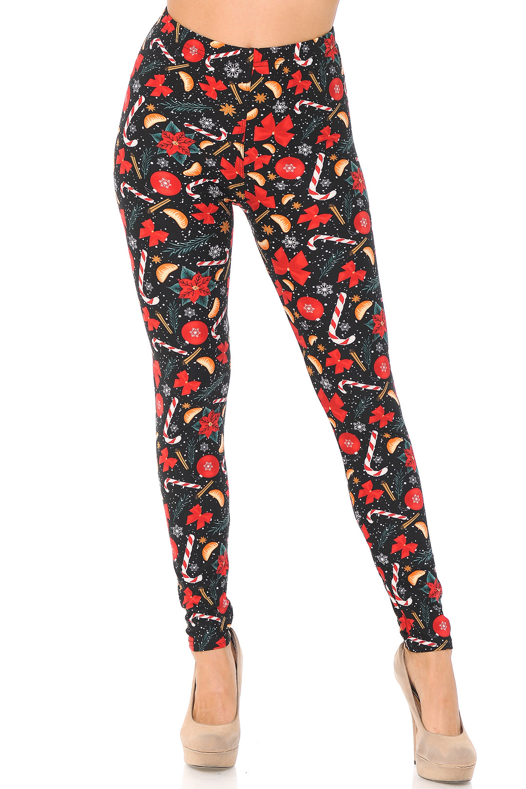 Buttery Soft Traditional Country Christmas Plus Size Leggings