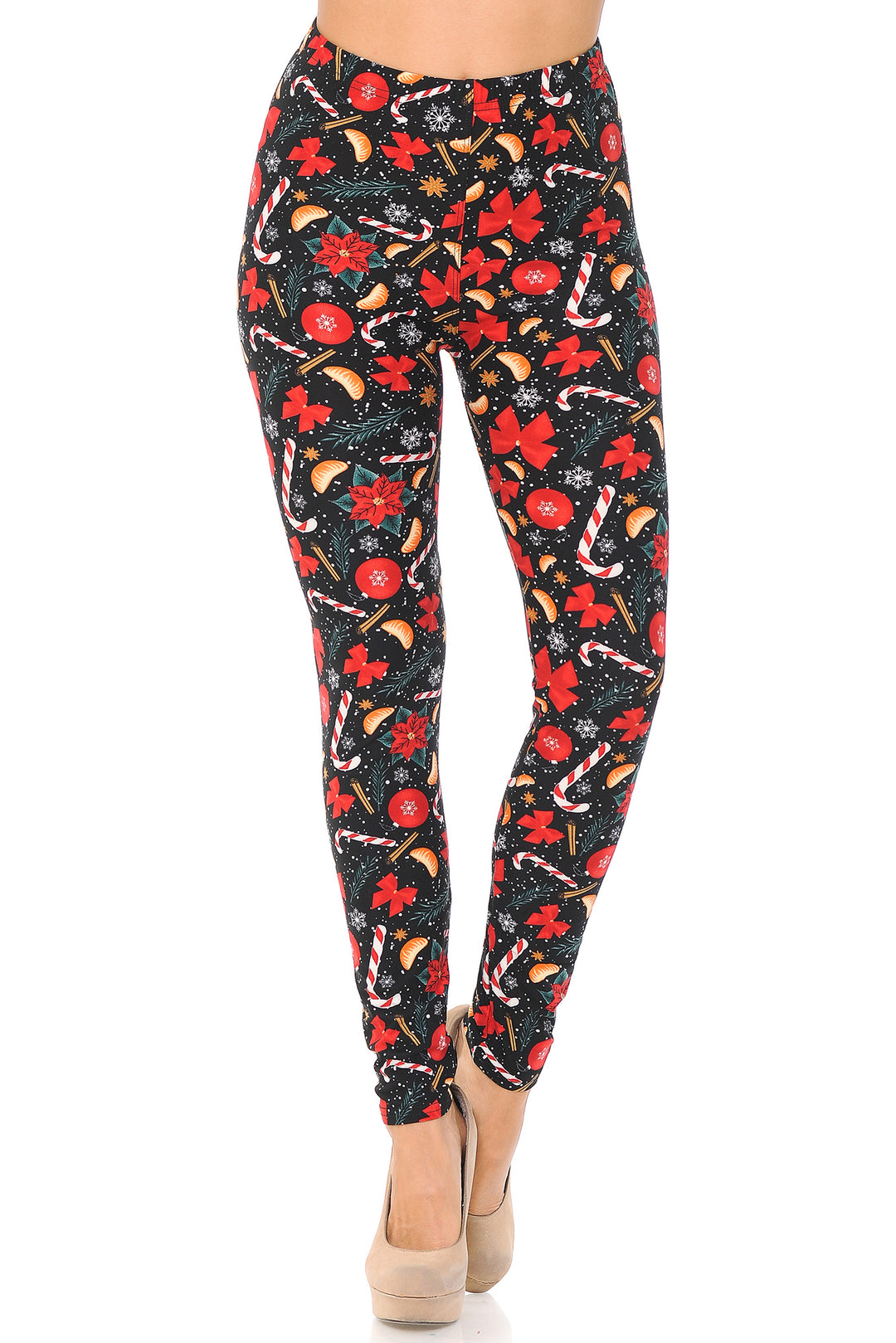 Buttery Soft Traditional Country Christmas Plus Size Leggings