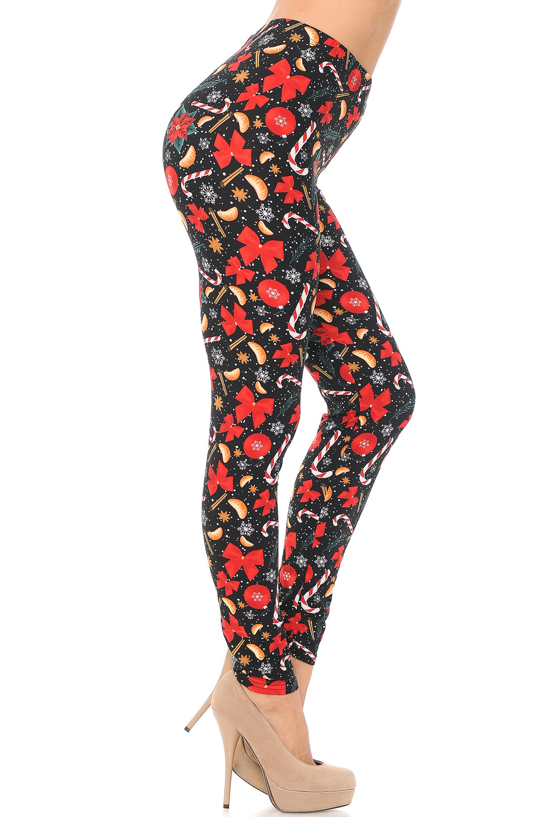 Buttery Soft Traditional Country Christmas Plus Size Leggings