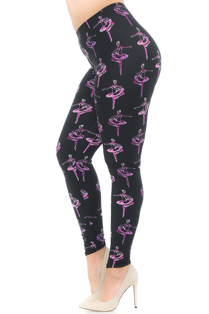Buttery Smooth Ballerina Plus Size Leggings