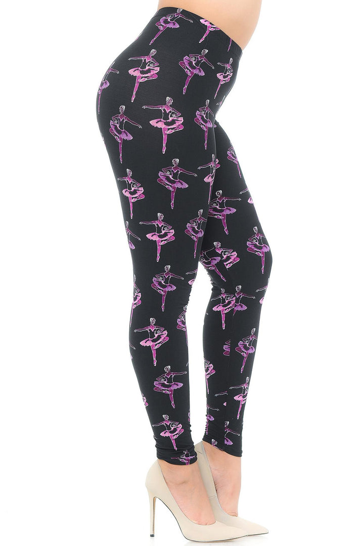 Buttery Smooth Ballerina Plus Size Leggings