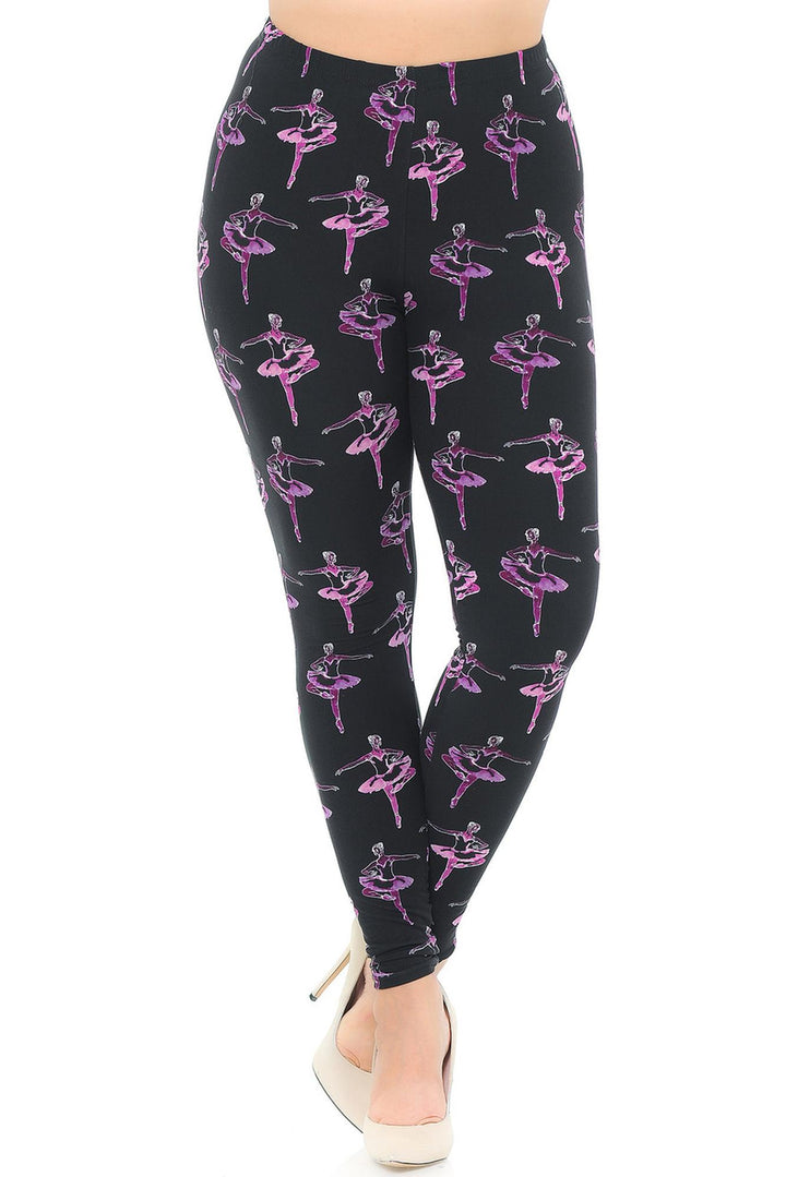 Buttery Smooth Ballerina Plus Size Leggings
