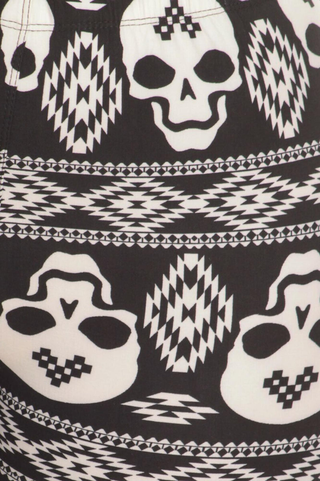 Buttery Smooth Skull Tribe Plus Size Leggings
