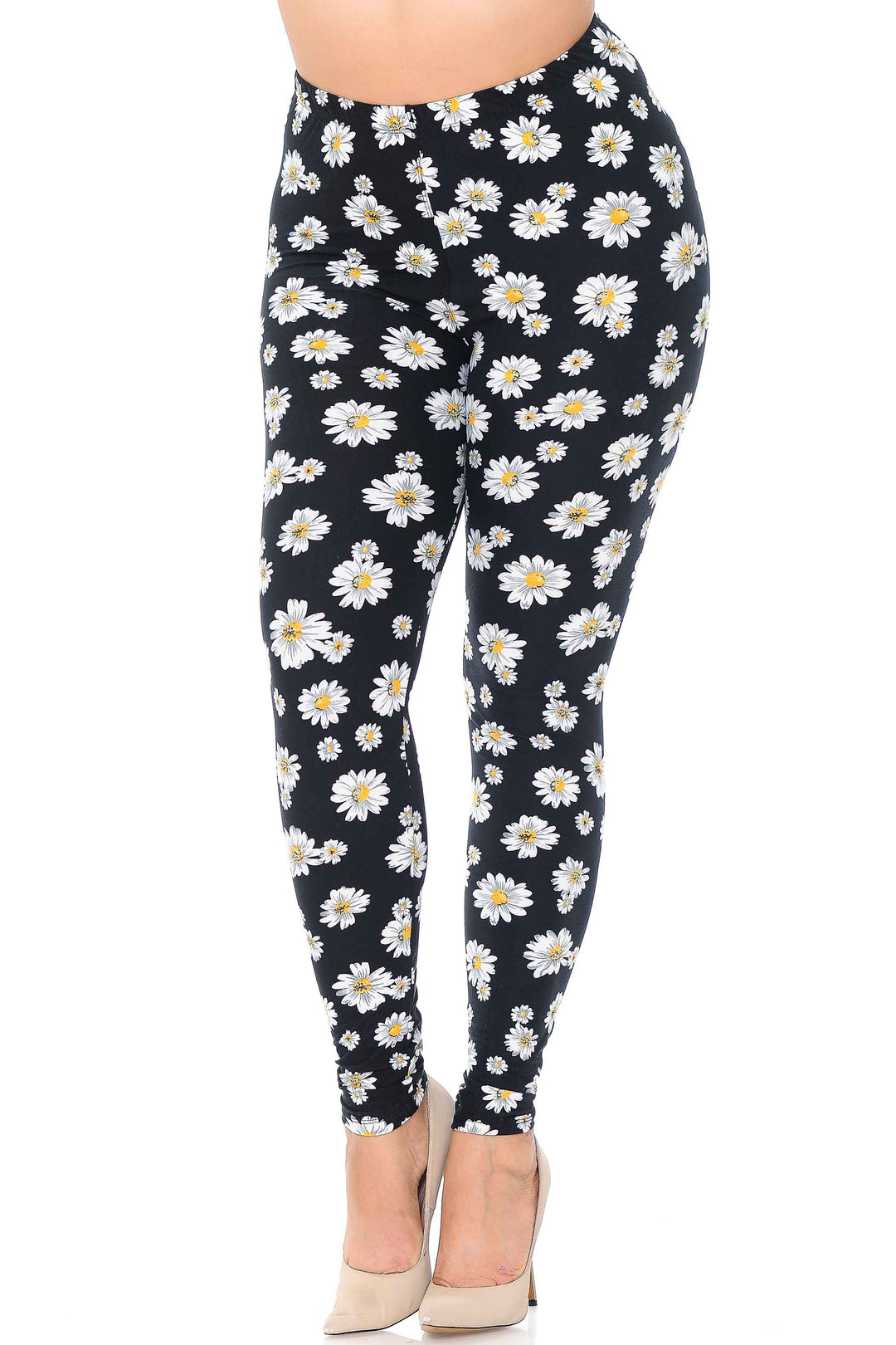 Buttery Smooth Daisy Plus Size Leggings