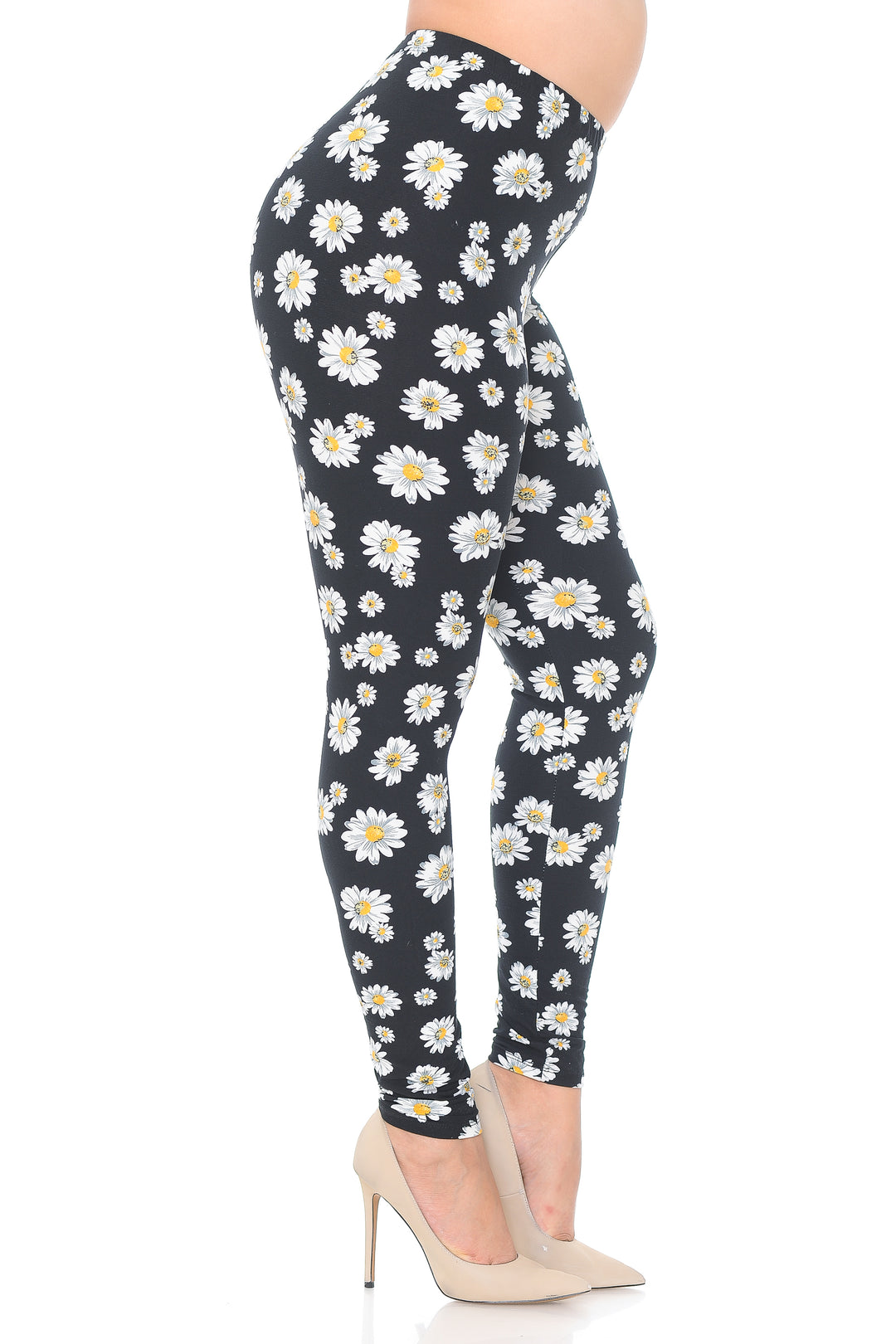 Buttery Smooth Daisy Plus Size Leggings