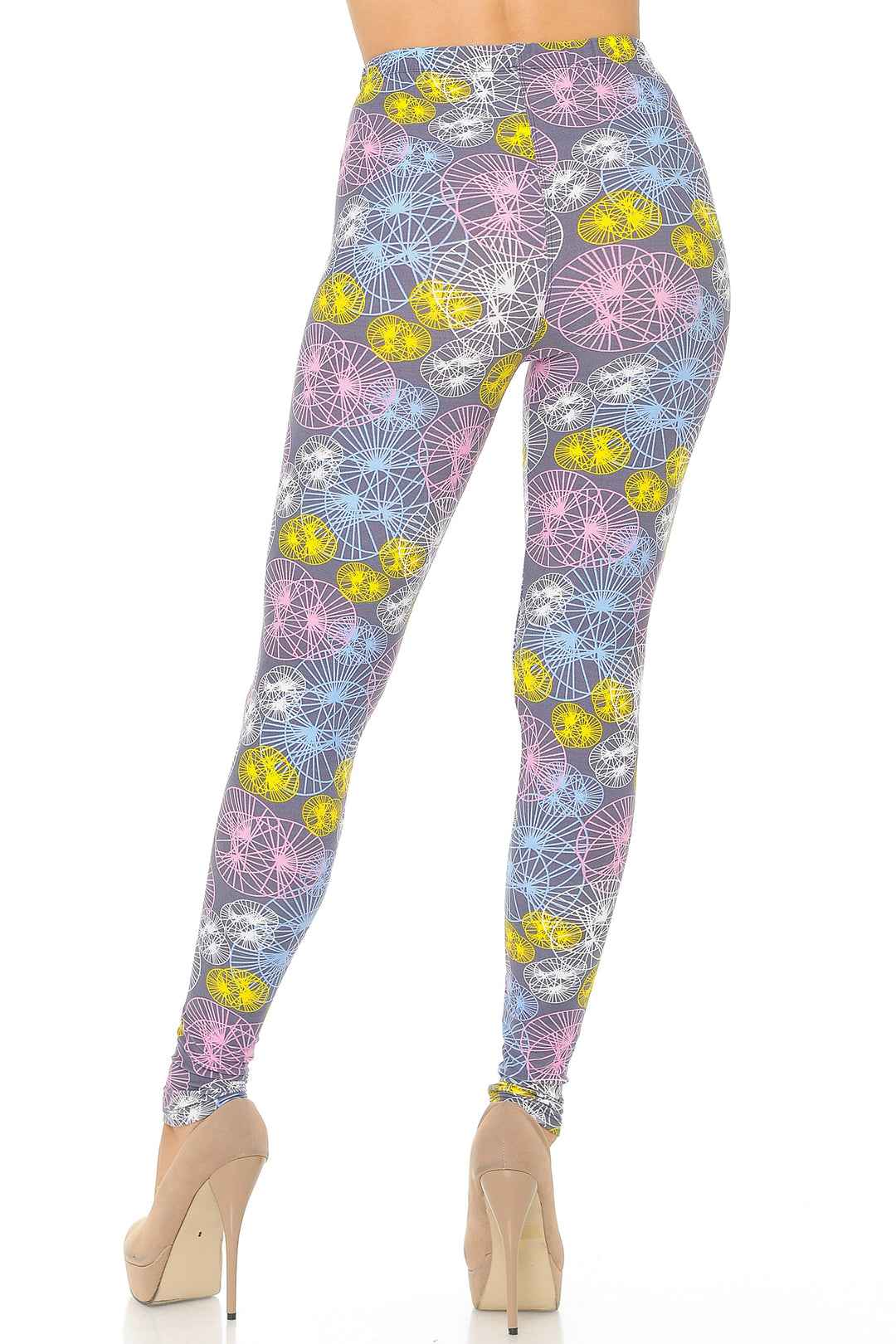 Buttery Smooth Geometric Spindles Plus Size Leggings