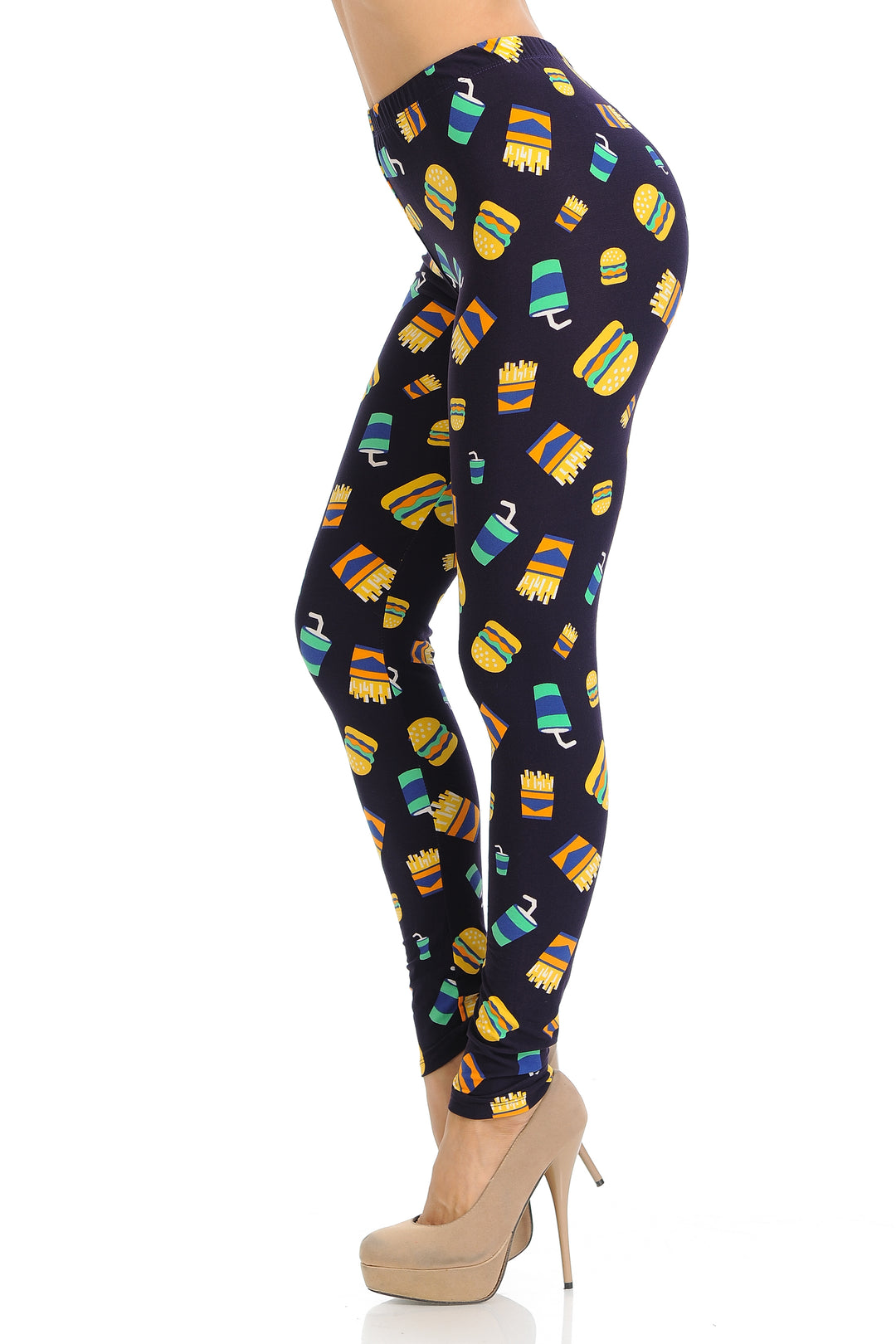 Buttery Smooth Fast Food Plus Size Leggings
