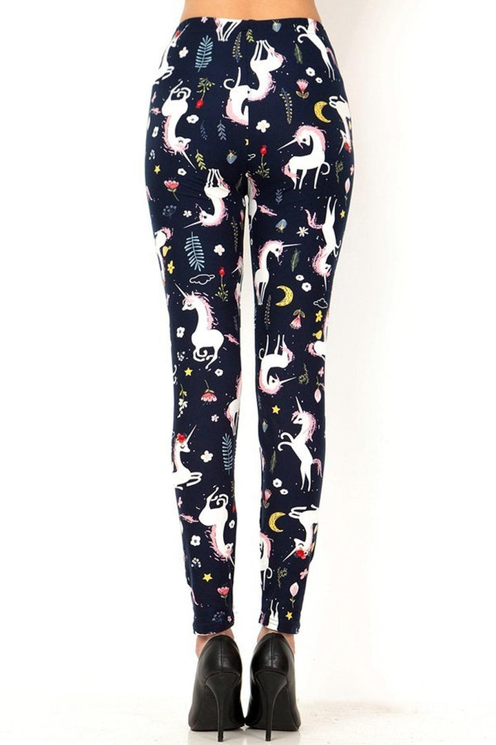Buttery Smooth Moonlight Unicorn Plus Size Leggings