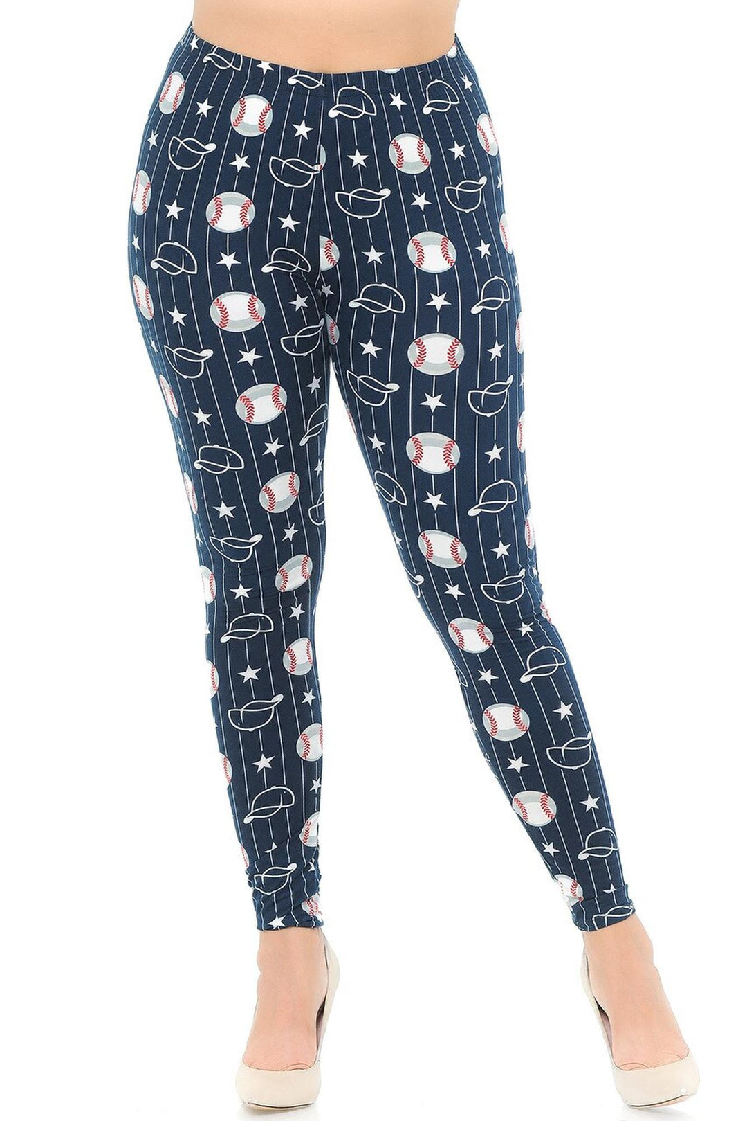 Buttery Smooth I Love Baseball Plus Size Leggings