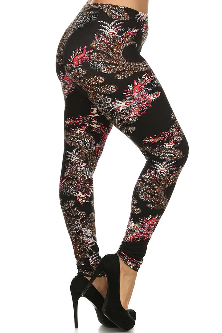 Buttery Smooth Berry Plume Plus Size Leggings