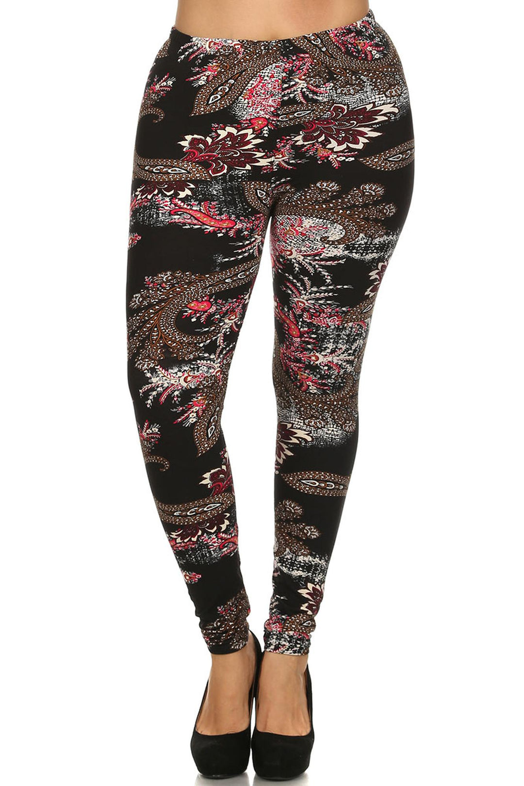 Buttery Smooth Berry Plume Plus Size Leggings